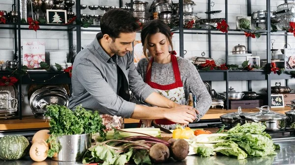 Noël, cuisine et romance